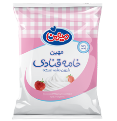 خامه قنادی شیرین نشده منجمد