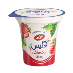 پودینگ توت فرنگی